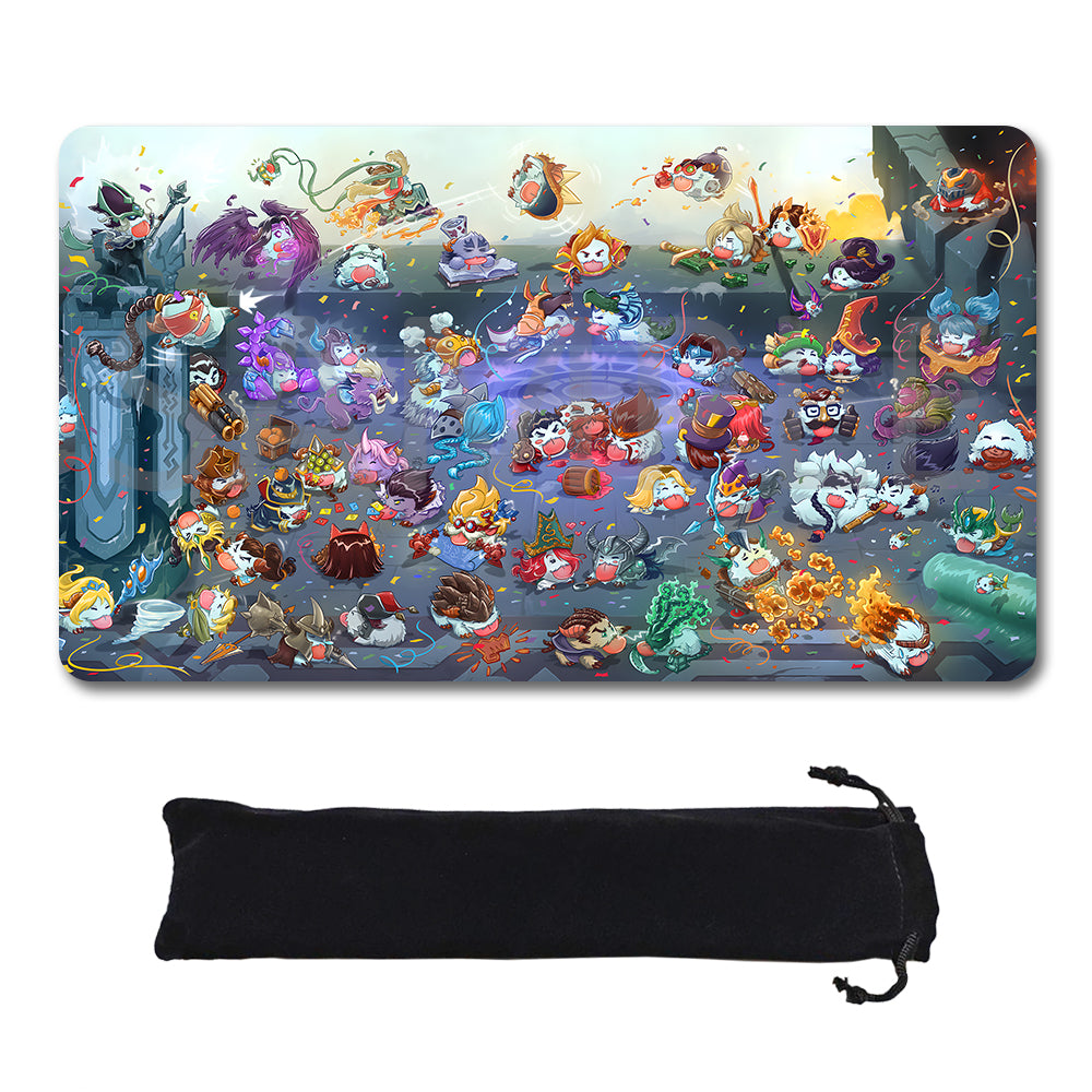 Poro - League Of Legends Riftbound Playmat 24x14 in + Free Storage Bag