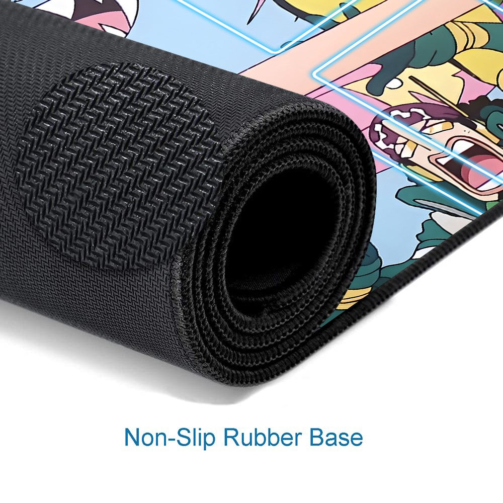 Straw Hat Pirates One Piece Playmat + Free Storage Bag Non-Slip Rubber 24x14 in +122HZWzone (65)