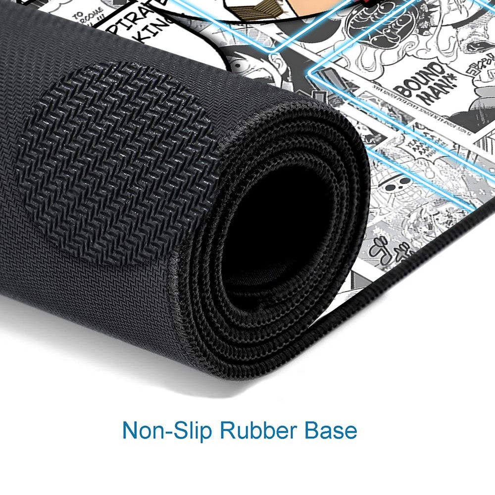 Straw Hat Pirates One Piece Playmat + Free Storage Bag Non-Slip Rubber 24x14 in +122HZWzone (89)