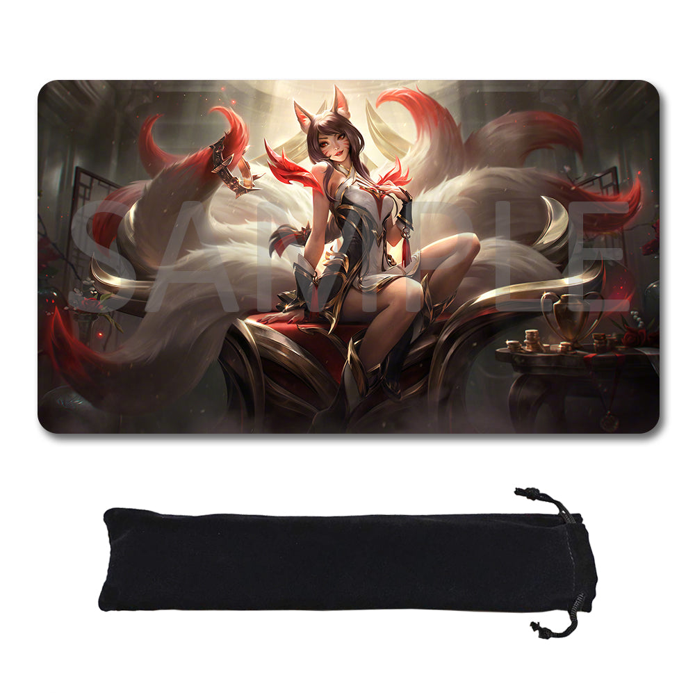 Ahri - League Of Legends Riftbound Playmat 24x14 in + Free Storage Bag