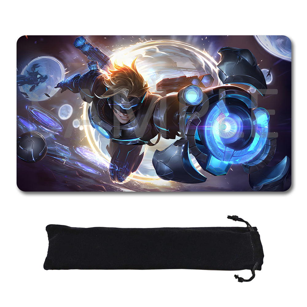 Ezreal - League Of Legends Riftbound Playmat 24x14 in + Free Storage Bag