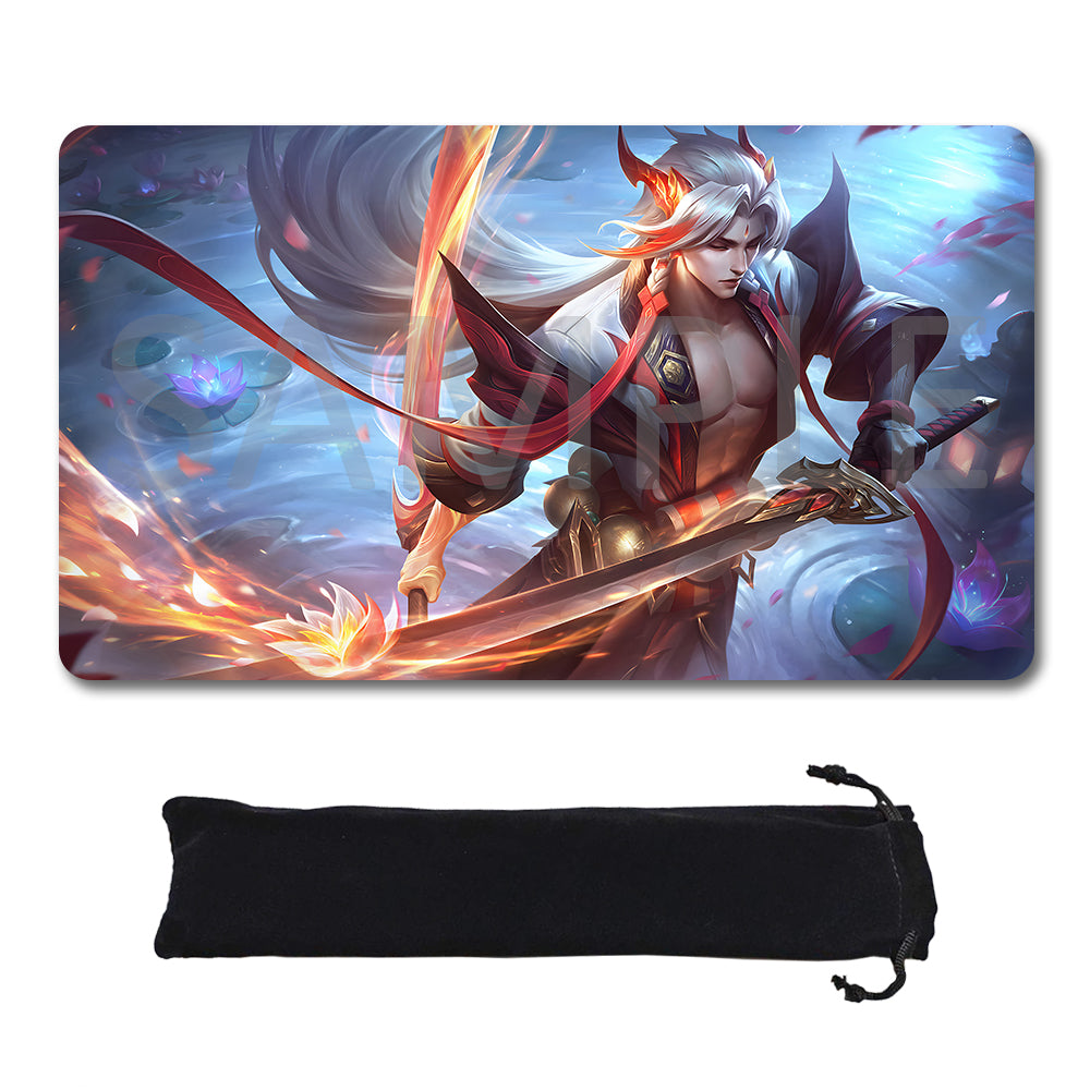 Yone - League Of Legends Riftbound Playmat 24x14 in + Free Storage Bag