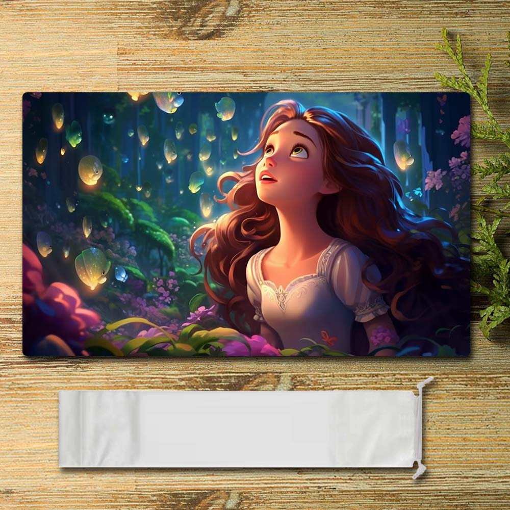 Board Game Peripheral - Princess11 - Lorcana Playmat Size 23.6X13.7in Play mats Compatible for TCG RPG CCG Mouse Pad Desk Mats