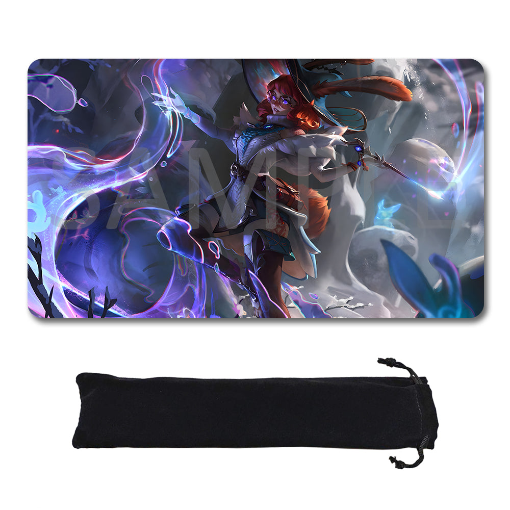 Aurora - League Of Legends Riftbound Playmat 24x14 in + Free Storage Bag