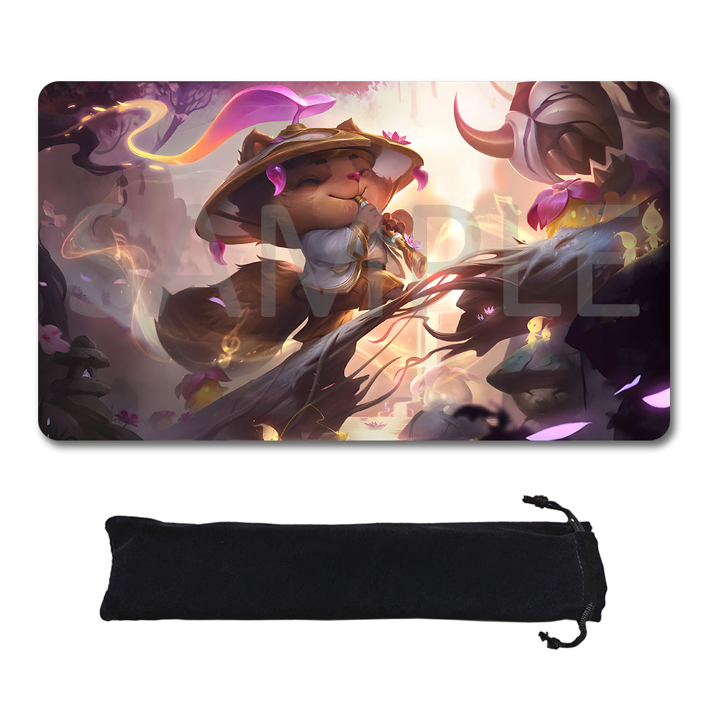 Teemo - League Of Legends Riftbound Playmat 24x14 in + Free Storage Bag