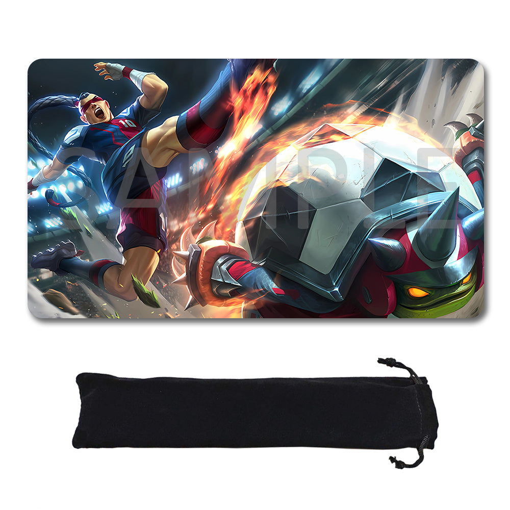 Lee Sin - League Of Legends Riftbound Playmat 24x14 in + Free Storage Bag