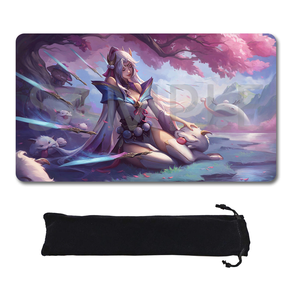 Irelia - League Of Legends Riftbound Playmat 24x14 in + Free Storage Bag