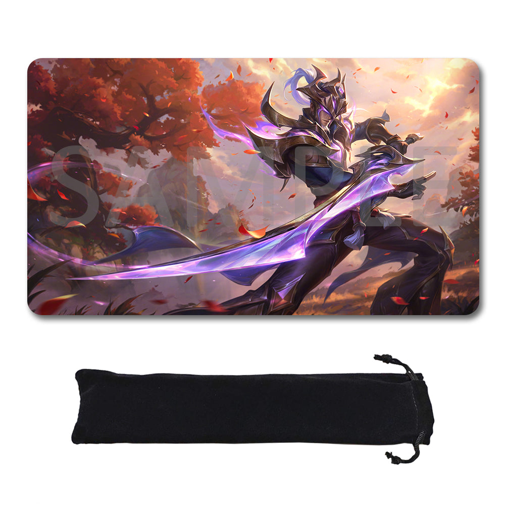 Master Yi - League Of Legends Riftbound Playmat 24x14 in + Free Storage Bag