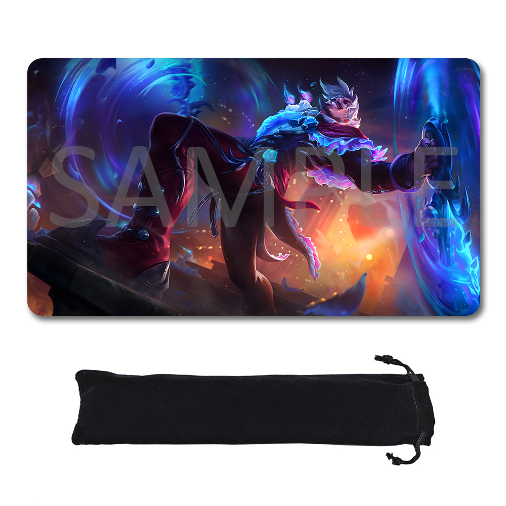 Draven - League Of Legends Riftbound Playmat 24x14 in + Free Storage Bag