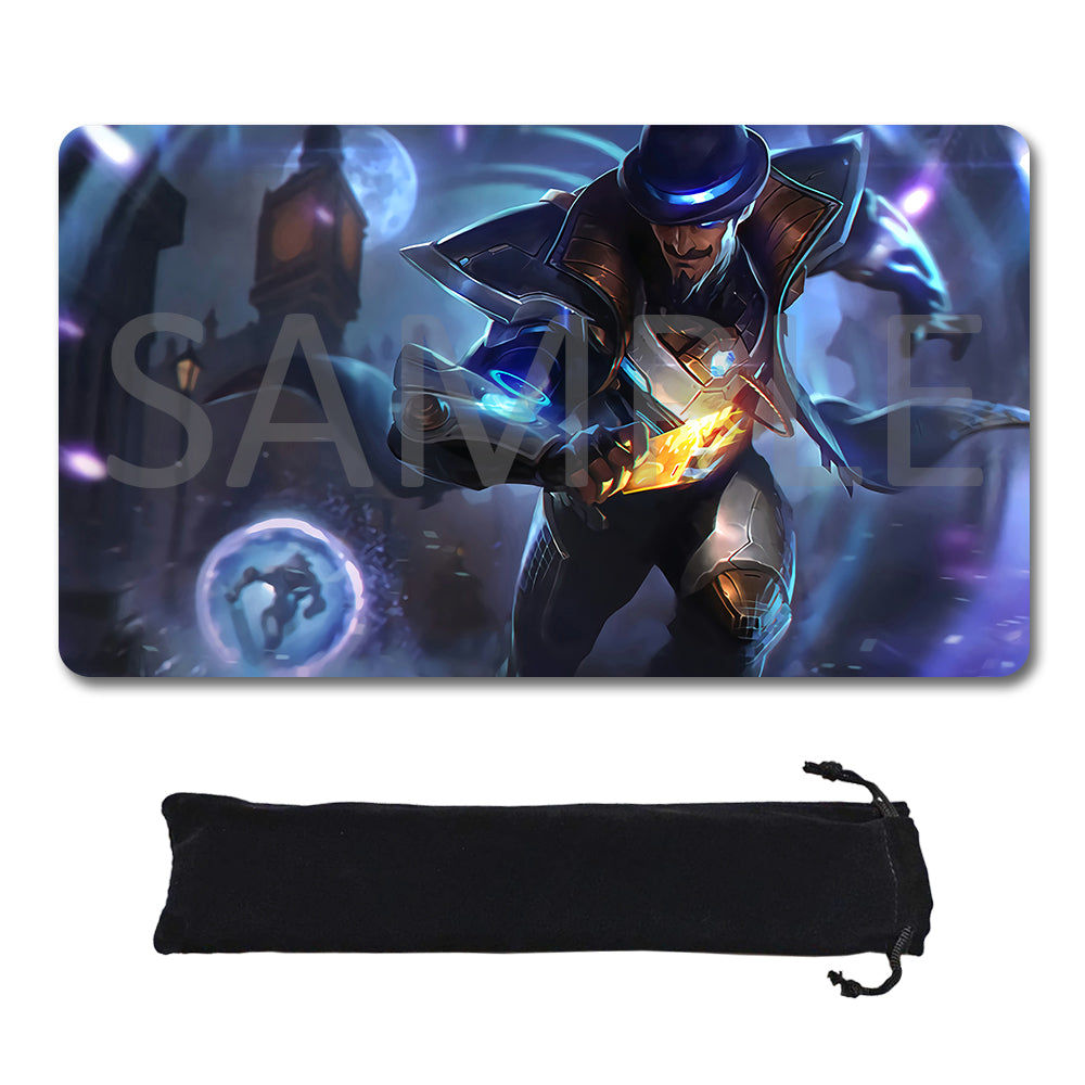 Twisted Fate - League Of Legends Riftbound Playmat 24x14 in + Free Storage Bag