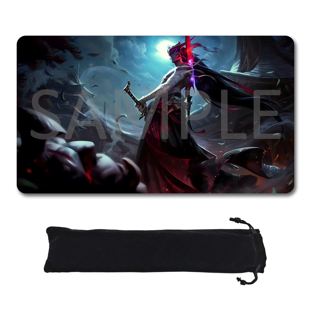 Yone - League Of Legends Riftbound Playmat 24x14 in + Free Storage Bag