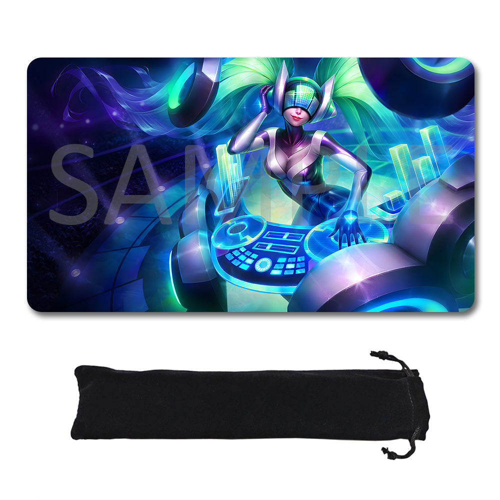 Sona - League Of Legends Riftbound Playmat 24x14 in + Free Storage Bag