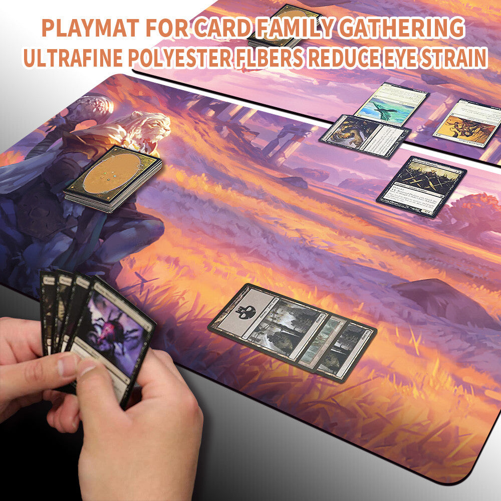 PLAINS - Magic The Gathering MTG Playmat TCG CCG MTG Playmat Stitched Edge