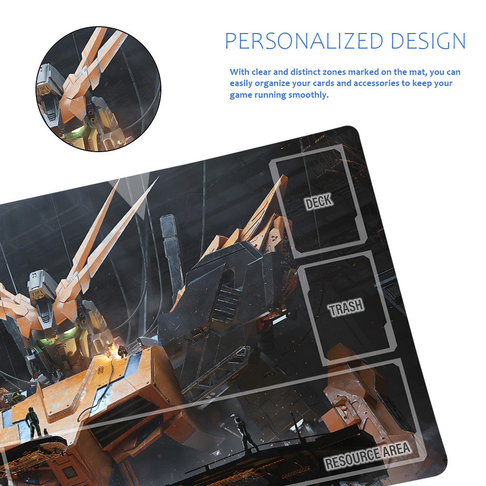 GCG Playmat Suitable for Gundam, includes Storage Bag, 24 x 14 inches (1264901)