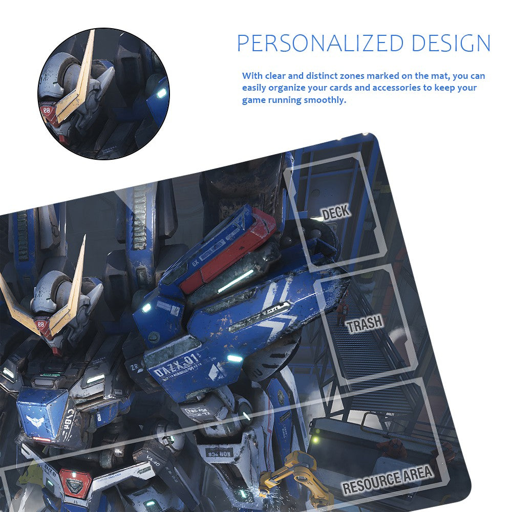 GCG Playmat Suitable for Gundam, includes Storage Bag, 24 x 14 inches (1306588)