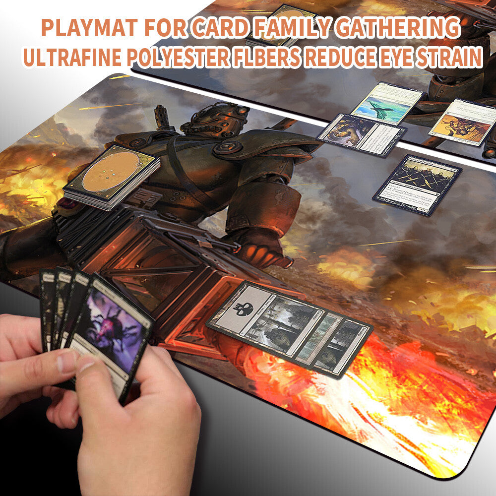 ARMORY PALADIN - Magic The Gathering MTG Playmat TCG CCG MTG Playmat Stitched Edge