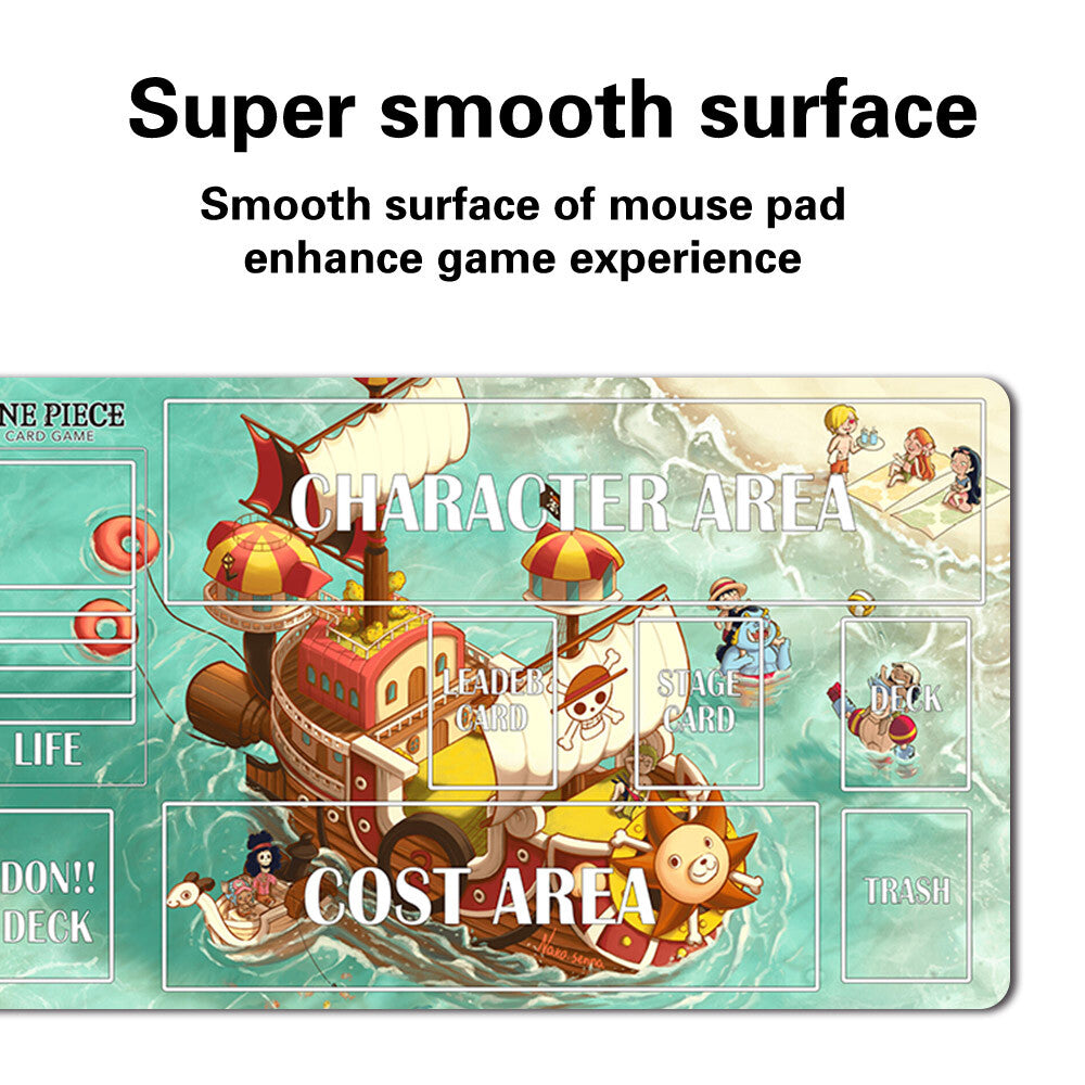 1330380 - Board Game One Piece Playmat Stitched Edge with Zone Games Mousepad Play Mat of TCG