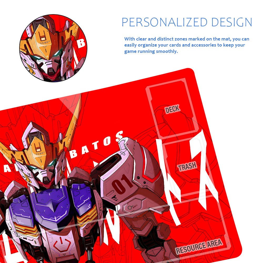 GCG Playmat Suitable for Gundam, includes Storage Bag, 24 x 14 inches (GD510147)