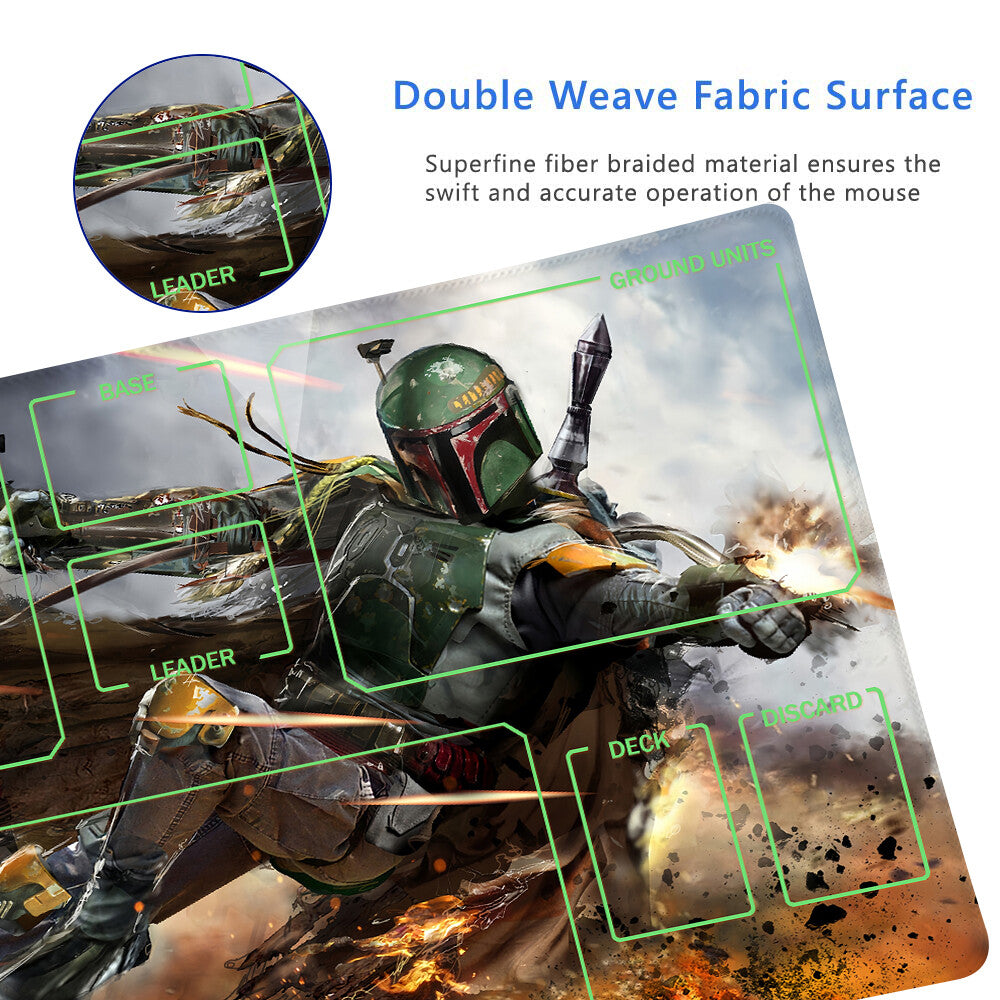 Star Wars Unlimited Playmat Stitched Edge Free Storage Bag Size 24X14IN Protective Mat star22