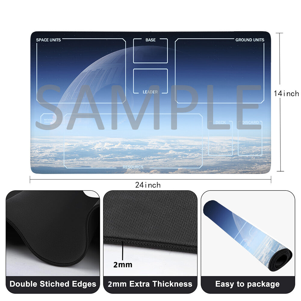 Star Wars Unlimited Playmat Stitched Edge Free Storage Bag Size 24X14IN Protective Mat star13