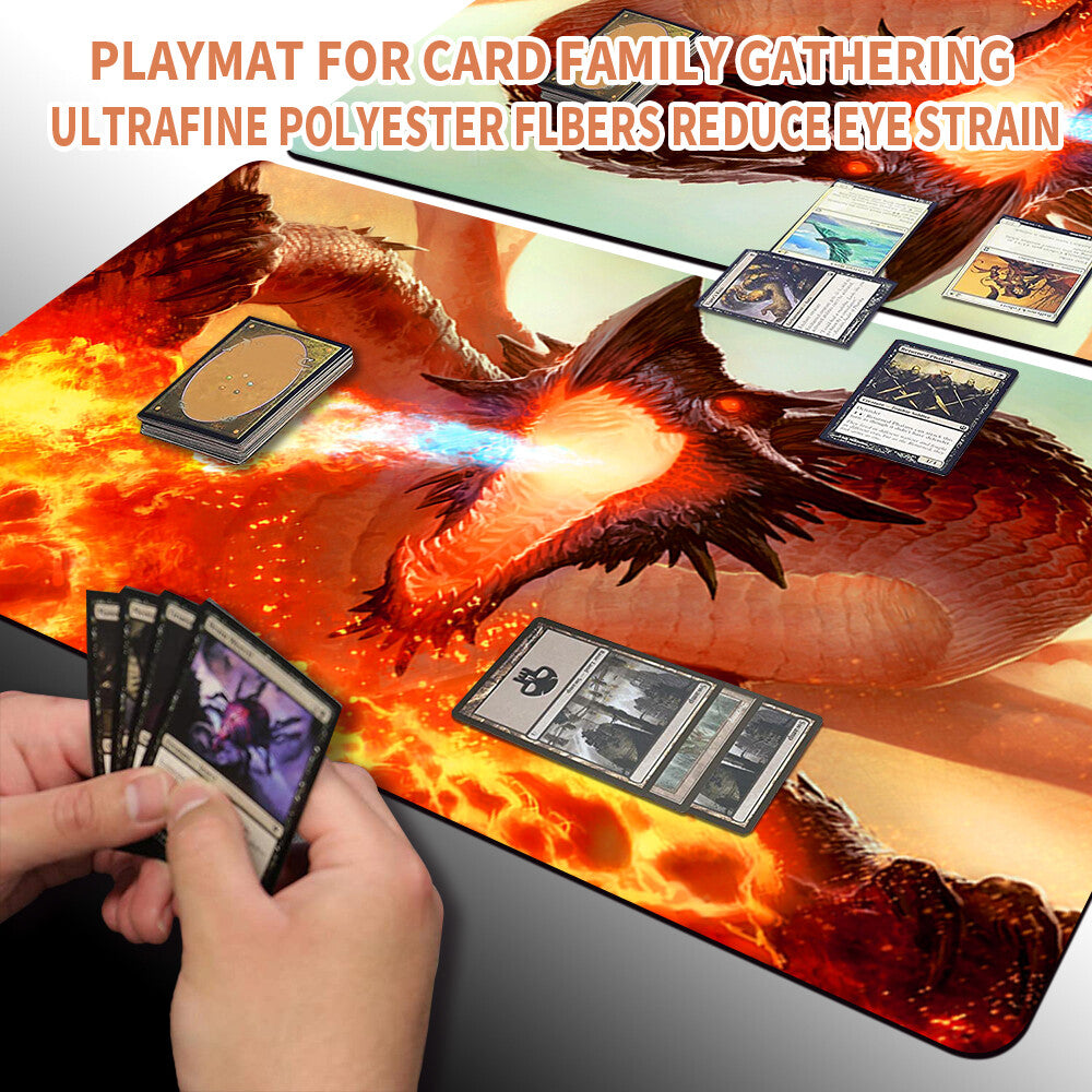 Ancient Hellkite - Magic The Gathering MTG Playmat TCG CCG MTG Playmat Stitched Edge