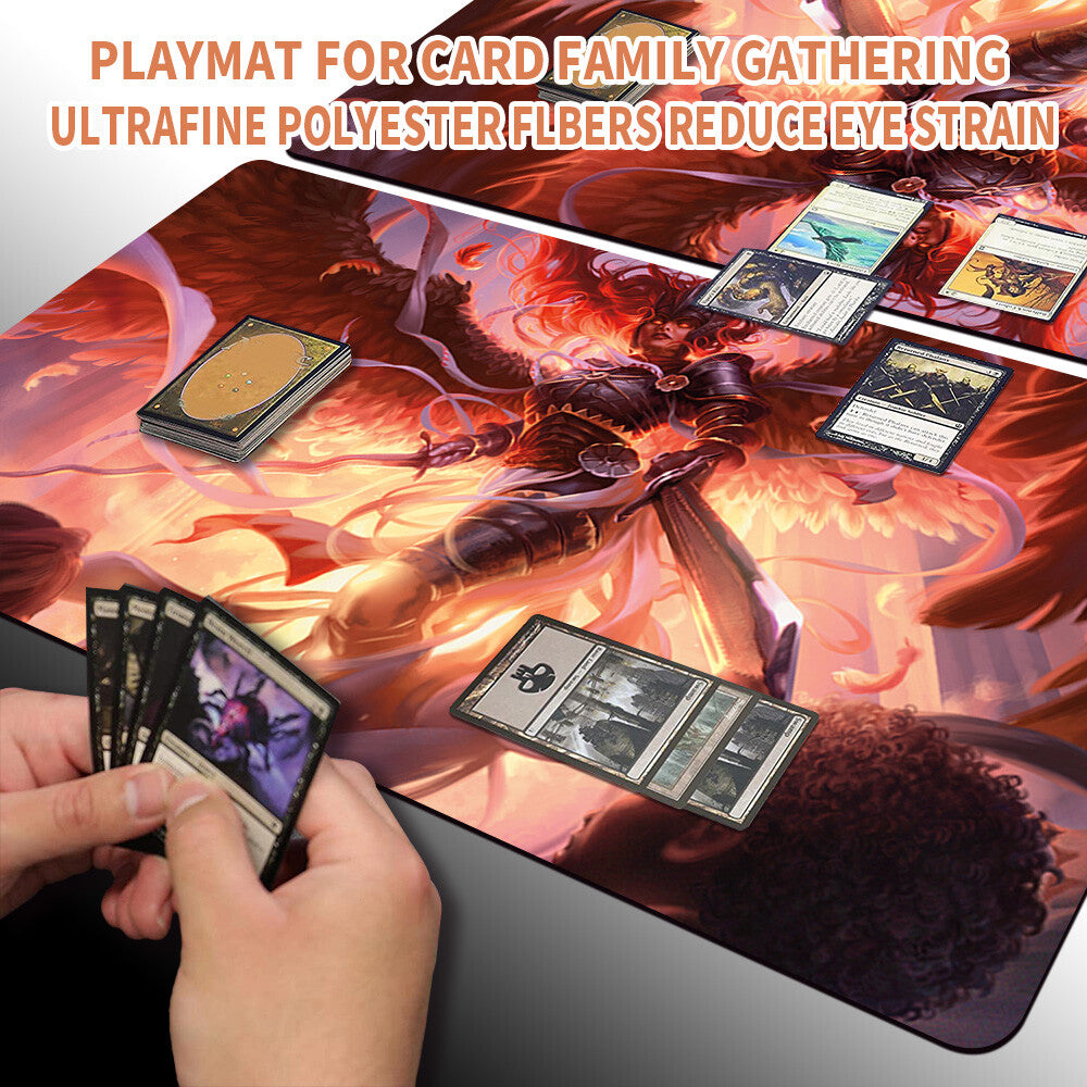 DEMAND ANSWERS - Magic The Gathering MTG Playmat TCG CCG MTG Playmat Stitched Edge