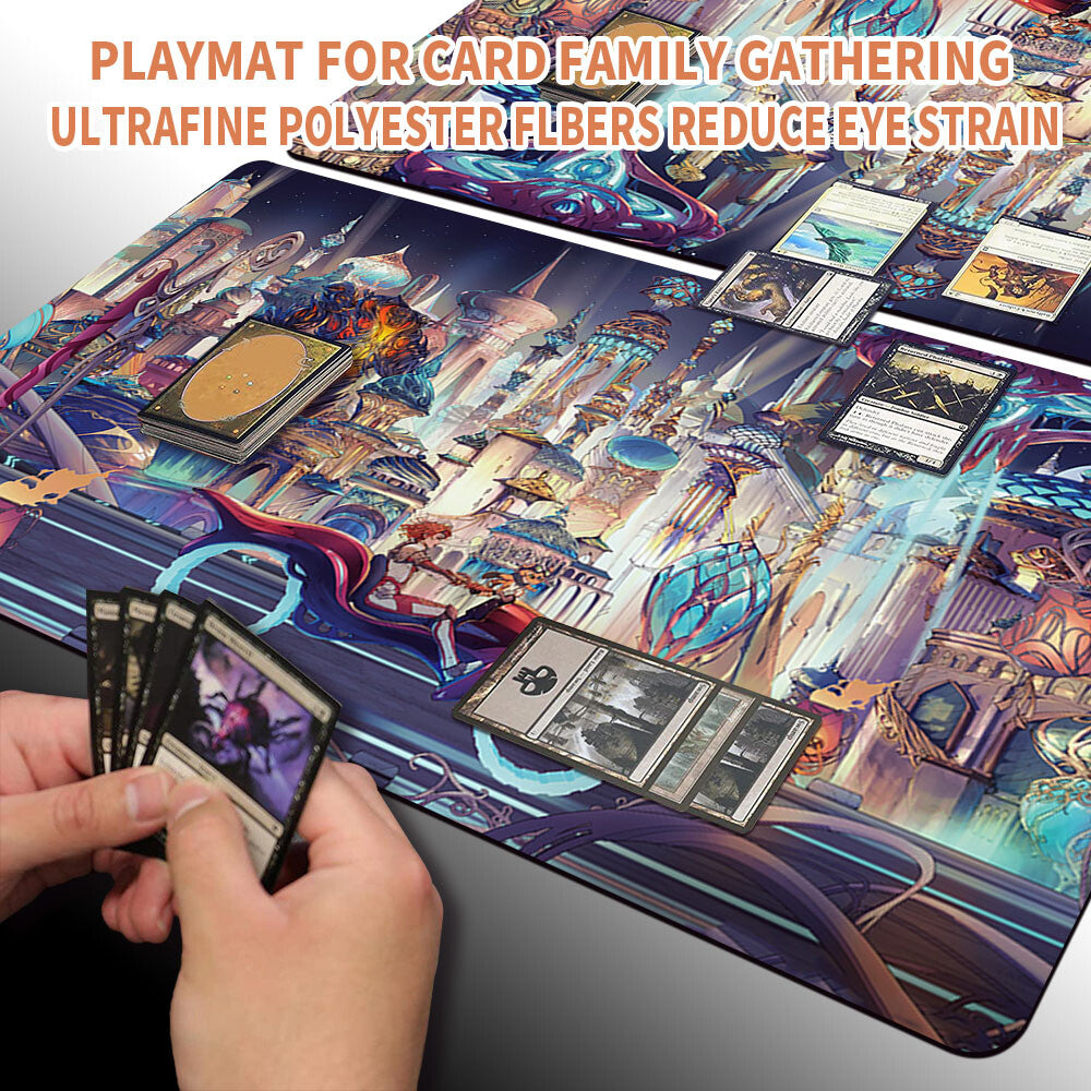 AVISHKAR LO-FI - Magic The Gathering MTG Playmat TCG CCG MTG Playmat Stitched Edge