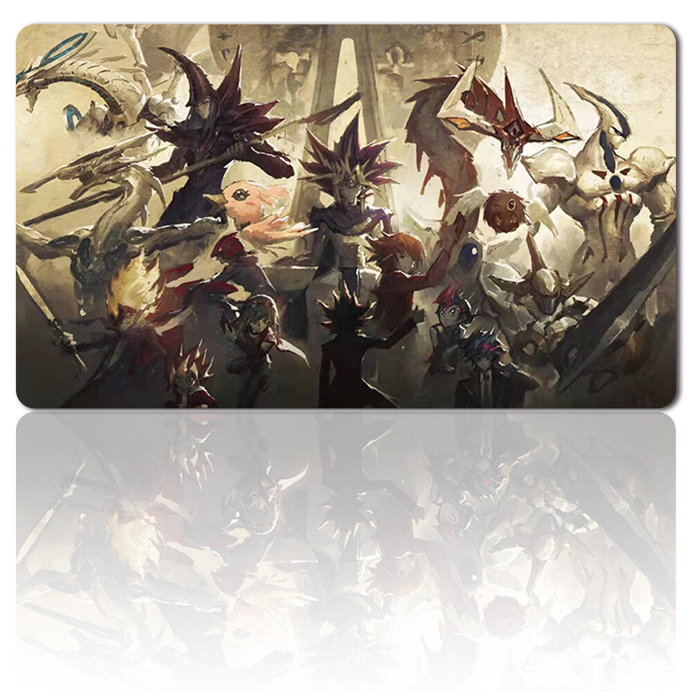 535834 - Board Game YuGiOh Playmat Stitched Edge Games Mousepad Play Mat of TCG