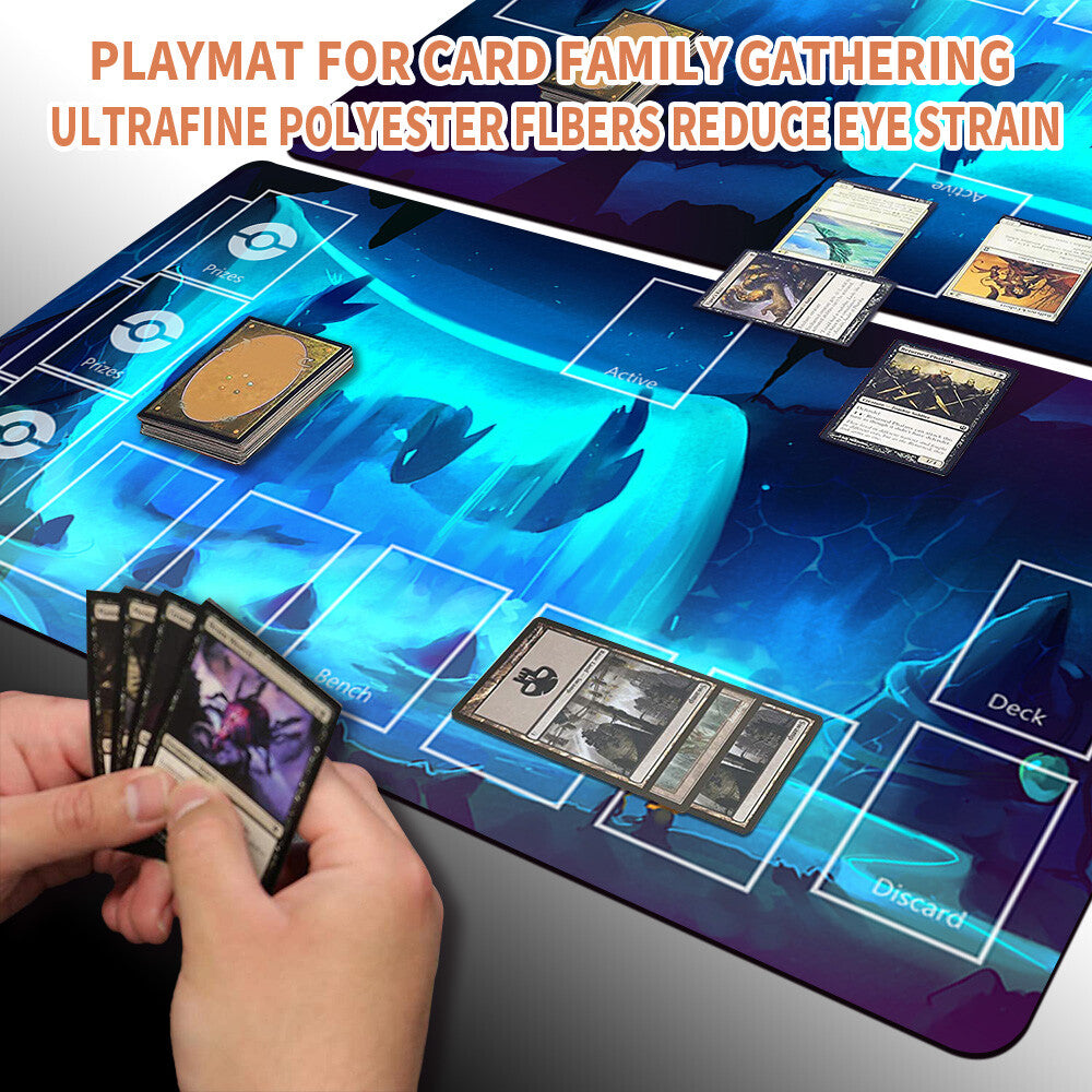 New Pokemon Lugia Playmat Stitched Edge with Free Bag | Pokemon Playmat Stitched Edge With Zones | 204724