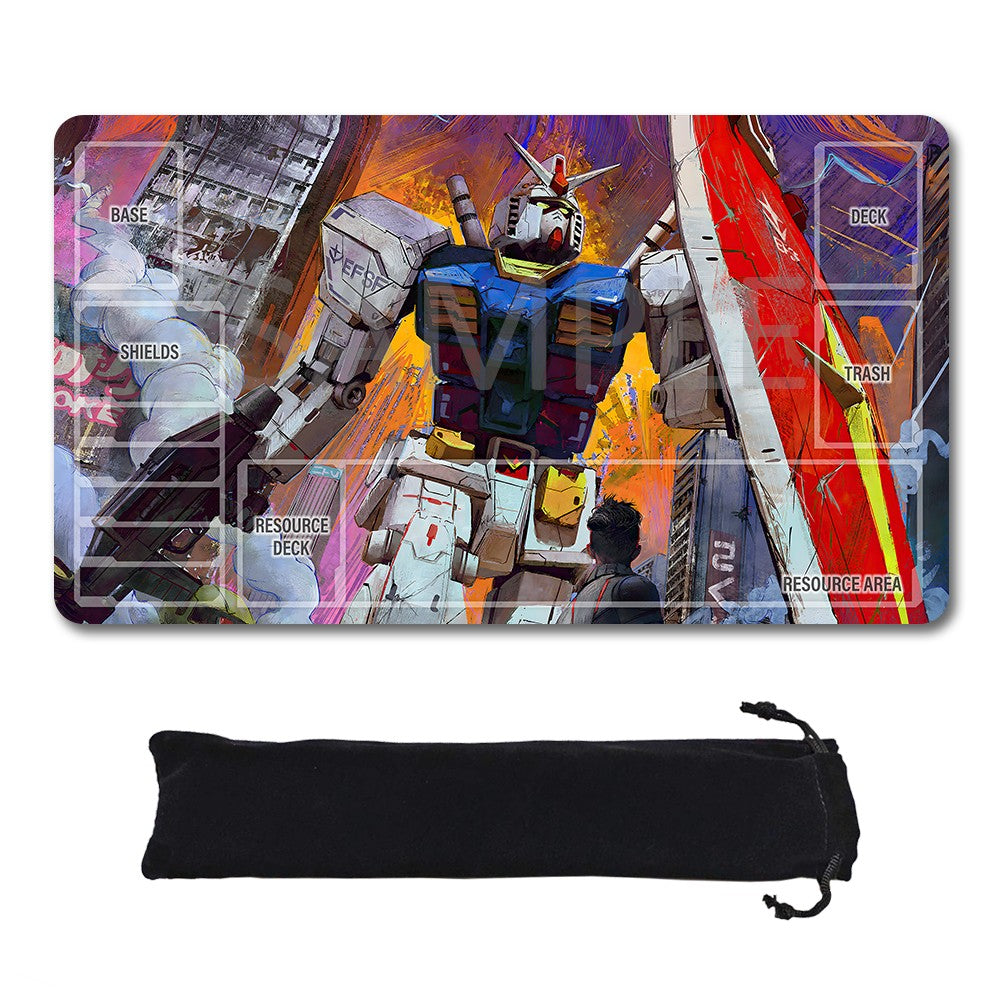 GCG Playmat Suitable for Gundam, includes Storage Bag, 24 x 14 inches (1196785)