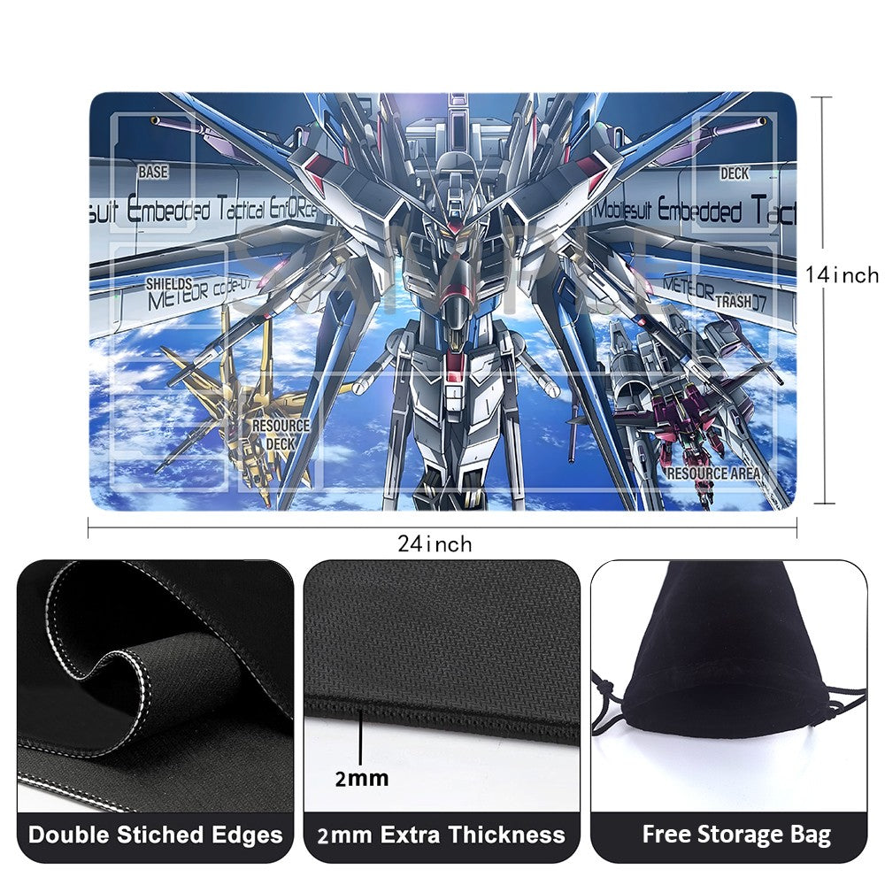 GCG Playmat Suitable for Gundam, includes Storage Bag, 24 x 14 inches (GD510140)