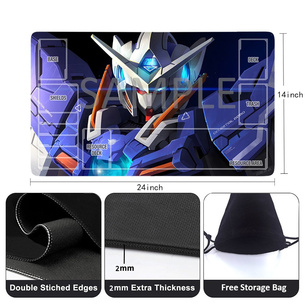GCG Playmat Suitable for Gundam, includes Storage Bag,24 x 14 inches (GD5101416)