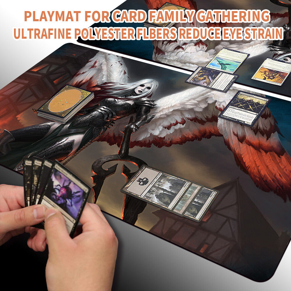 Avacyn the Purifier - Magic The Gathering MTG Playmat TCG CCG MTG Playmat Stitched Edge