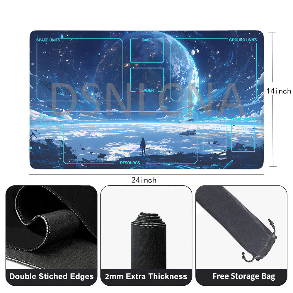 Star Wars Unlimited Playmat Stitched Edge Protective Mat Free Storage Bag Size 24X14IN 2408727