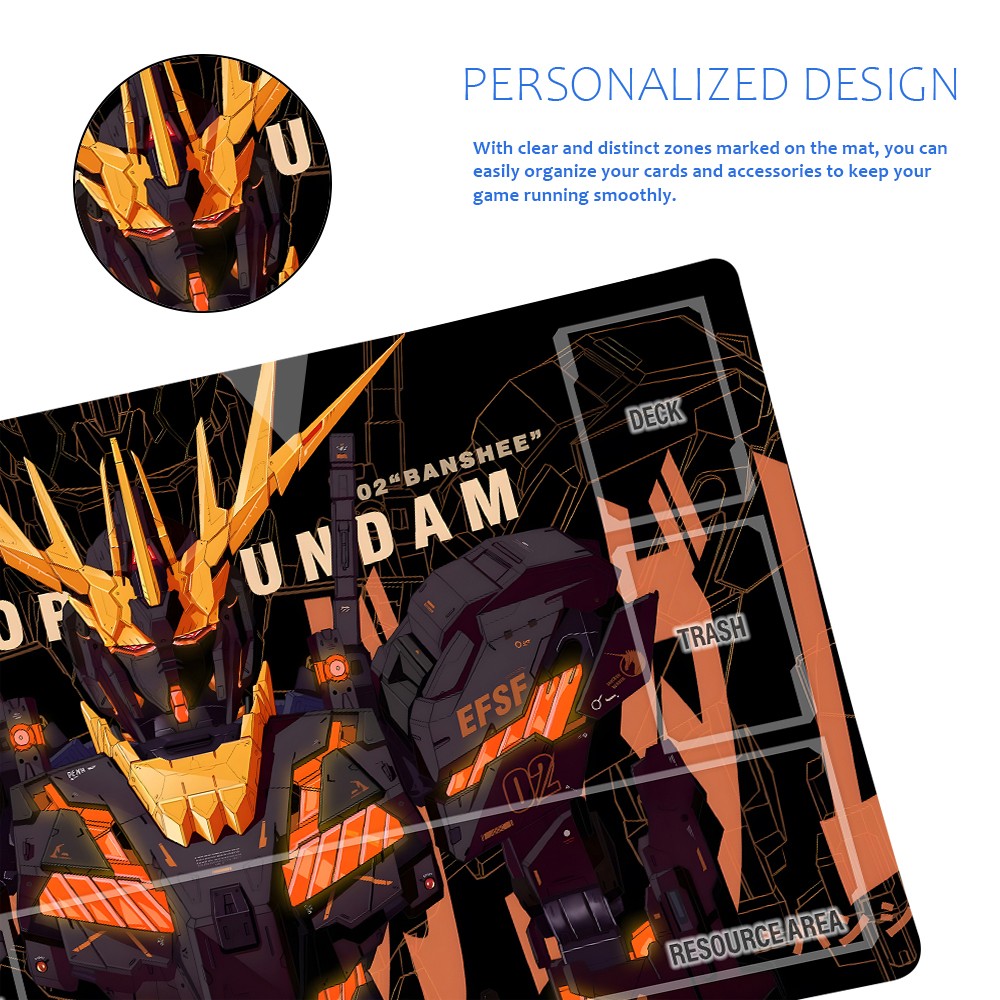 GCG Playmat Suitable for Gundam,includes Storage Bag, 24 x 14 inches (GD5101421)