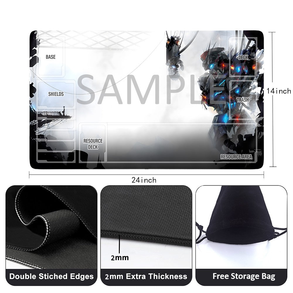 GCG Playmat Suitable for Gundam, includes Storage Bag,24 x 14 inches (GD5101425)