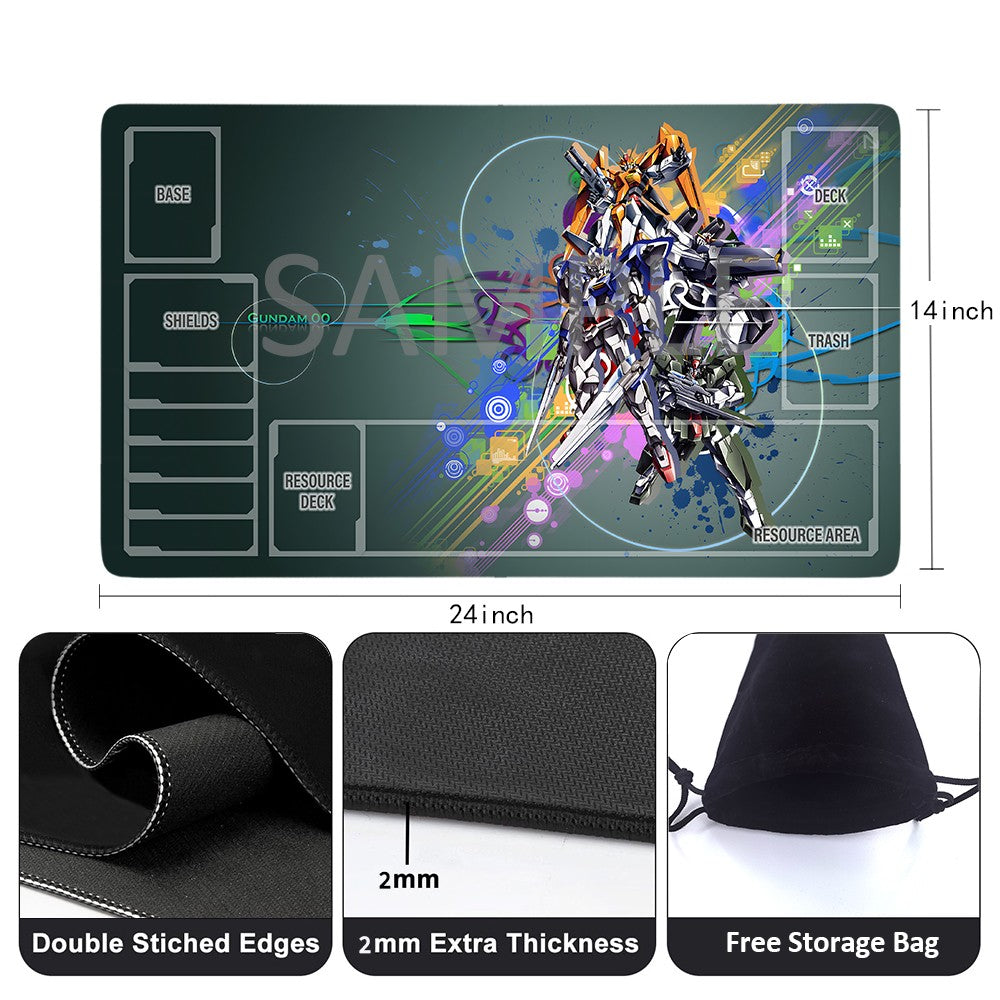 GCG Playmat Suitable for Gundam, includes Storage Bag, 24 x 14 inches (226518)