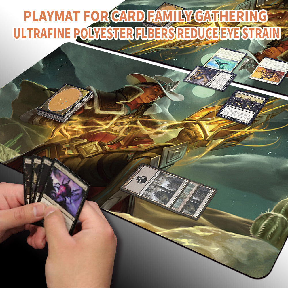 ONE LAST JOB - Magic The Gathering MTG Playmat TCG CCG MTG Playmat Stitched Edge