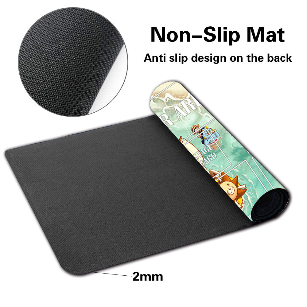 1330380 - Board Game One Piece Playmat Stitched Edge with Zone Games Mousepad Play Mat of TCG