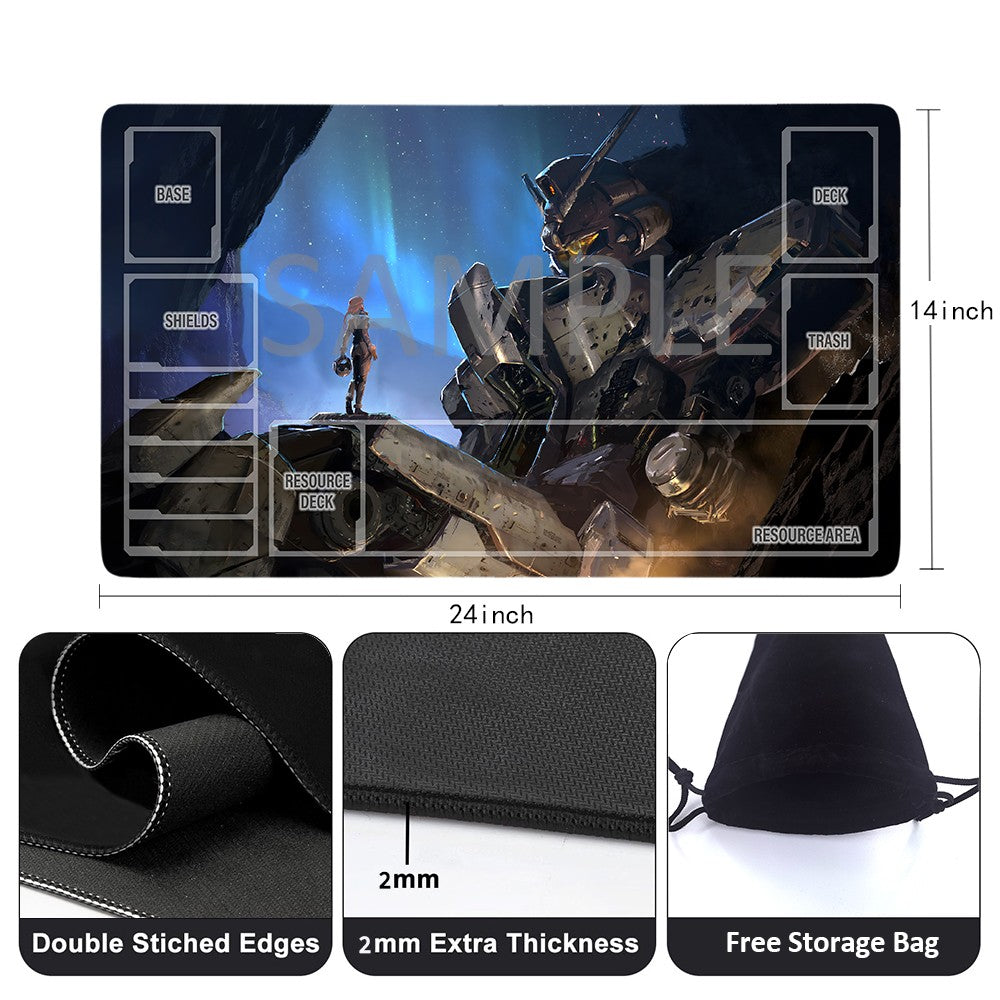 GCG Playmat Suitable for Gundam, includes Storage Bag, 24 x 14 inches (1166536)