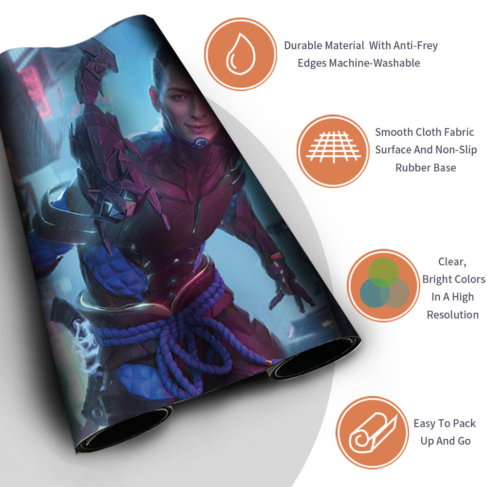 KAITO SHIZUKI -Board Game MTG Playmat Mouse pad Playmat of MTG TCG CCG Stitched Edge