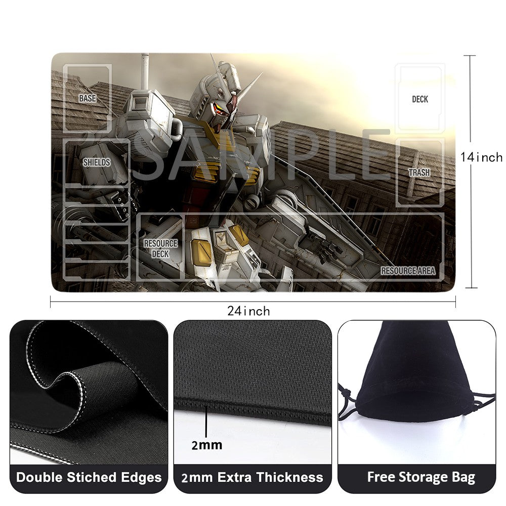 GCG Playmat Suitable for Gundam, includes Storage Bag, 24 x 14 inches (45529)