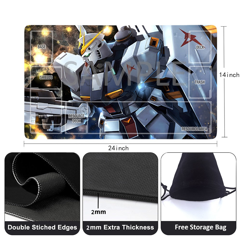 GCG Playmat Suitable for Gundam, includes Storage Bag, 24 x 14 inches (946015)