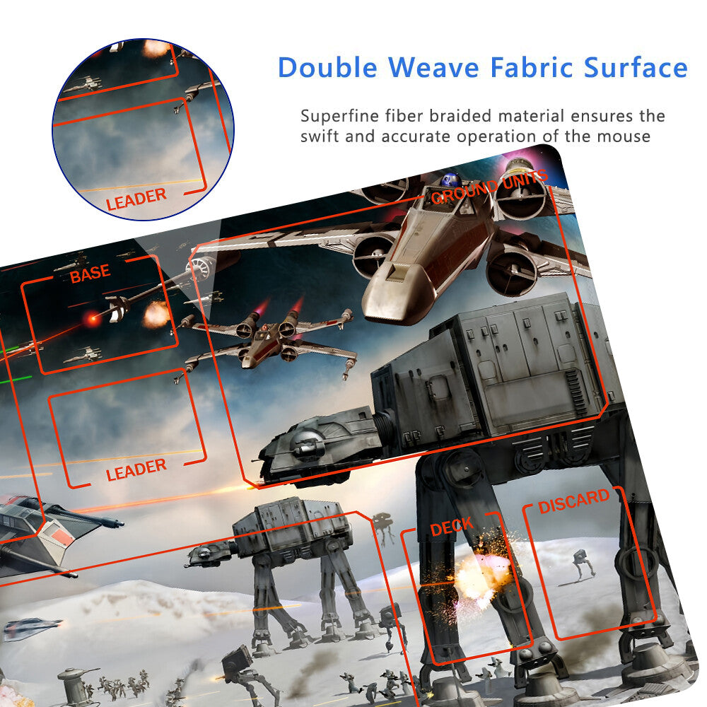 Star Wars Unlimited Playmat Stitched Edge Free Storage Bag Size 24X14IN Protective Mat star19