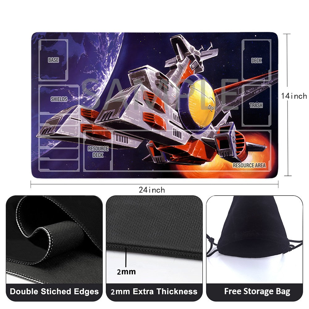 GCG Playmat Suitable for Gundam, includes Storage Bag, 24 x 14 inches (226546)