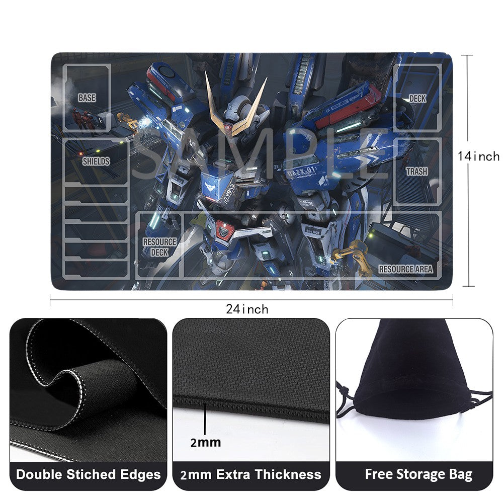 GCG Playmat Suitable for Gundam, includes Storage Bag, 24 x 14 inches (1306588)