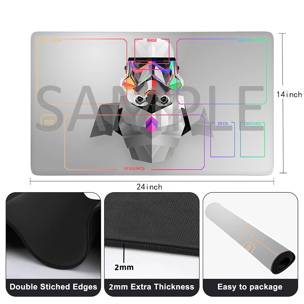 Star Wars Unlimited Playmat Stitched Edge Free Storage Bag Size 24X14IN Protective Mat star15