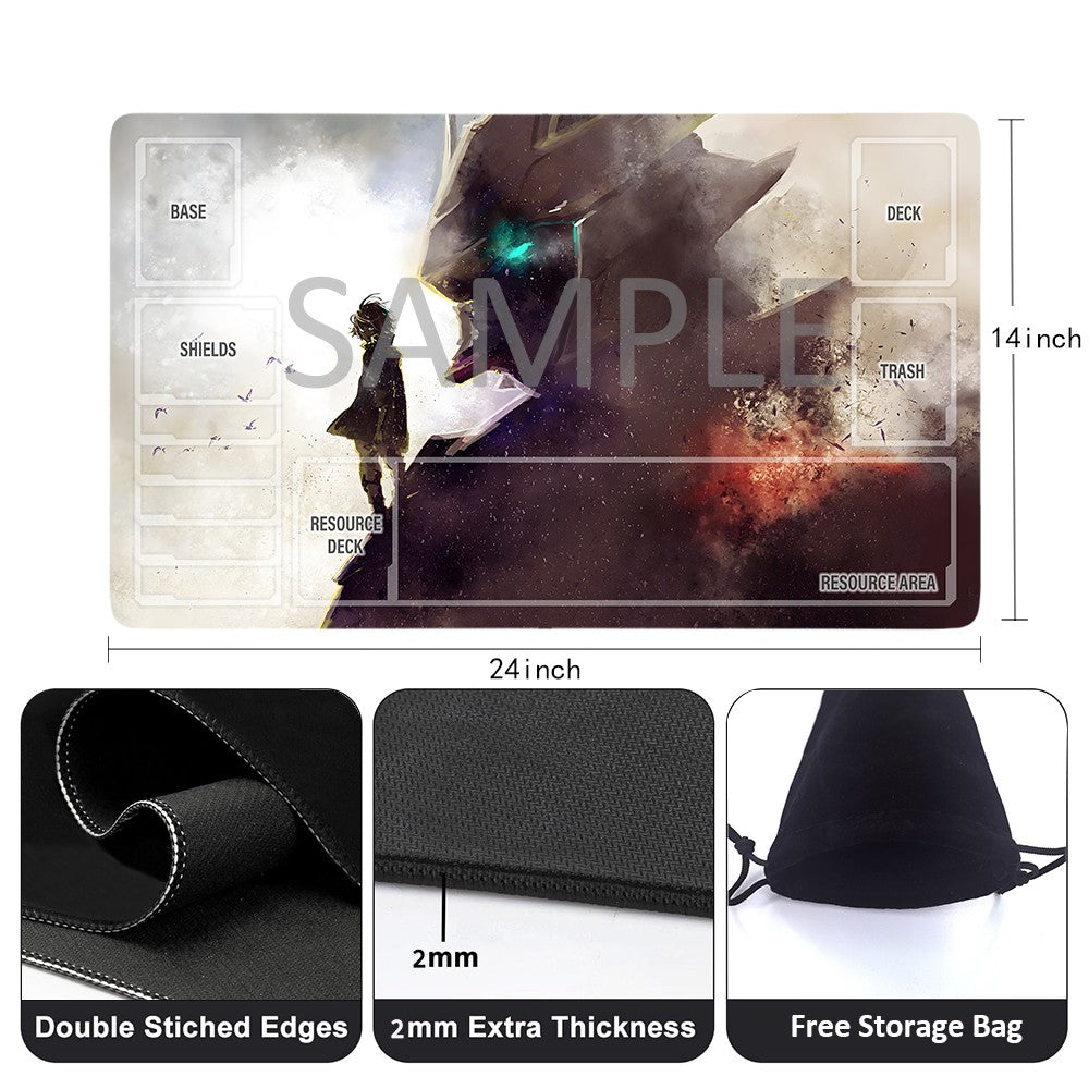 GCG Playmat Suitable for Gundam,includes Storage Bag, 24 x 14 inches (GD5101424)