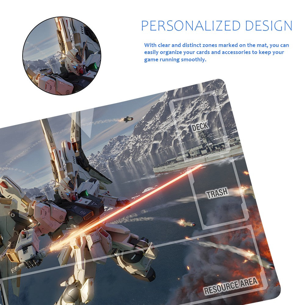GCG Playmat Suitable for Gundam, includes Storage Bag, 24 x 14 inches (1287239)