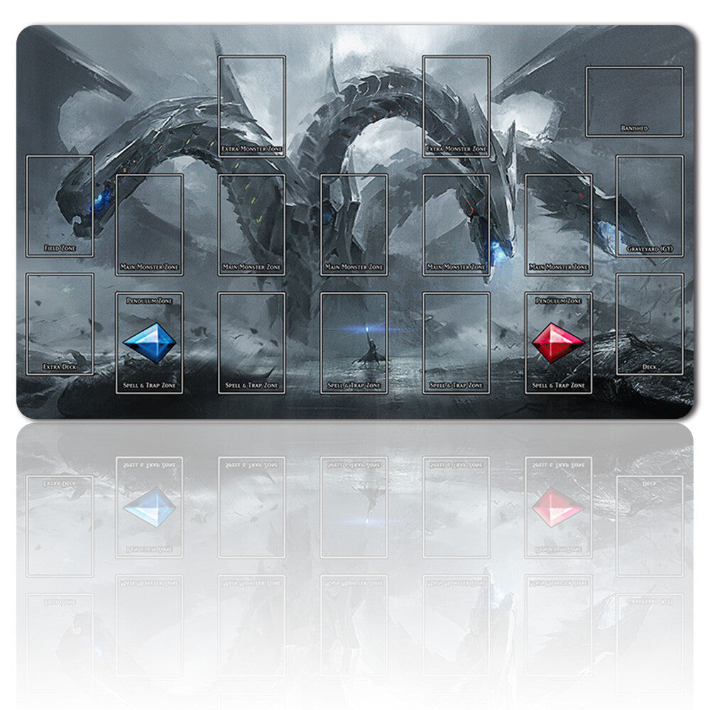 1266326 - Board Game YuGiOh Playmat Stitched Edge Blue-Eyes Ultimate Dragon Playmat Stitched Edge of TCG